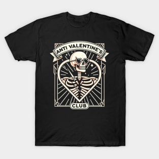 Anti Valentine’s Club - Art Deco Aesthetics T-Shirt